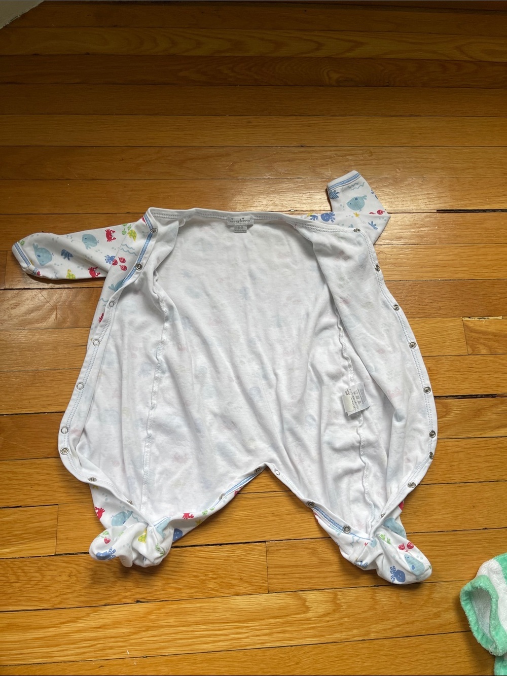 Kissy Kissy 6-9mos ocean One-Piece - Picture 7 of 8